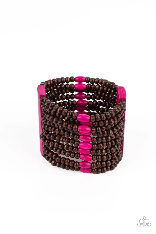 Paparazzi Bracelet ~ Tropical Trendsetter - Pink