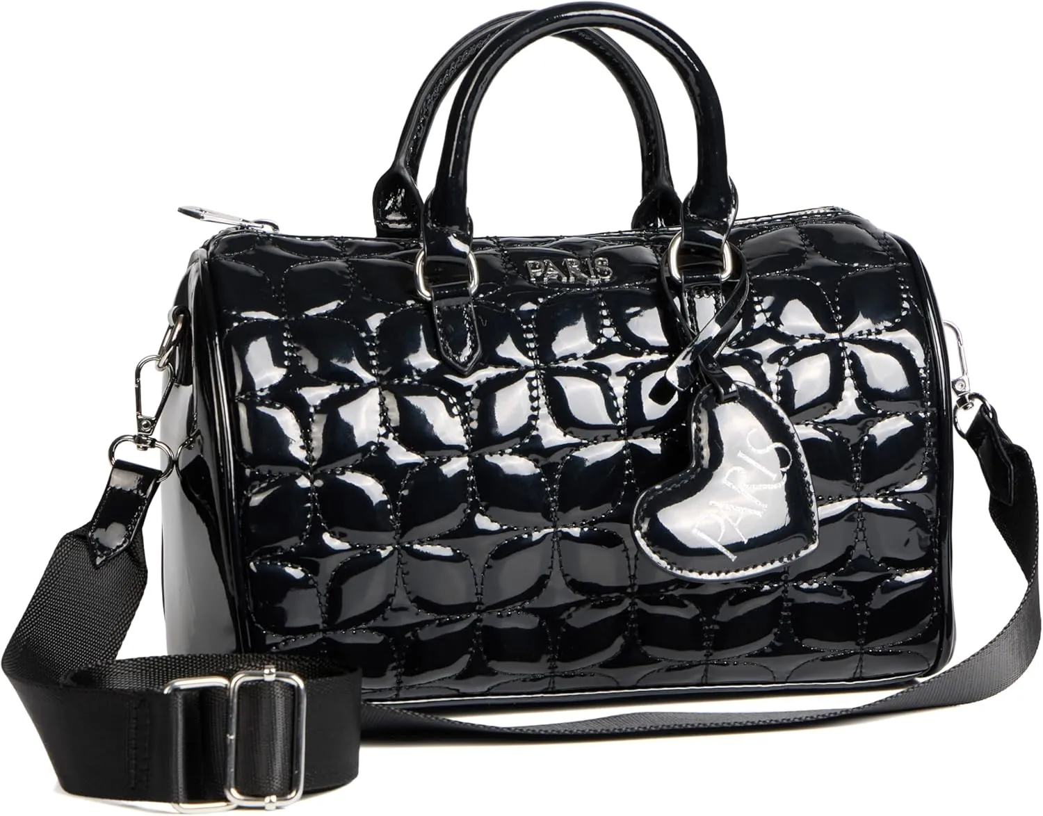 Paris Hilton York Barrel Purse Satchel Bag