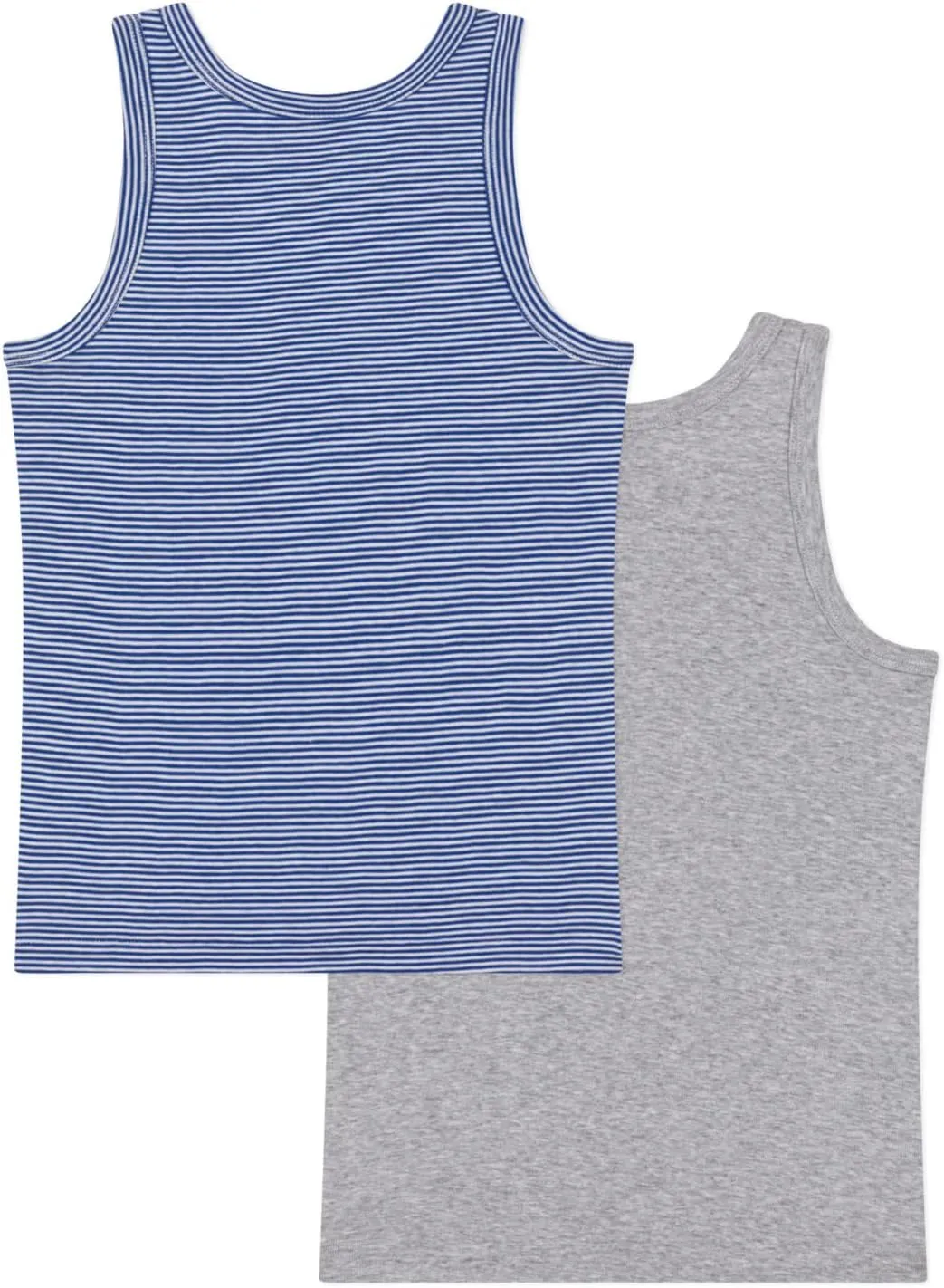 Petit Bateau Children's Stripy Cotton Tank Tops - 2-Pack Sizes 2-14