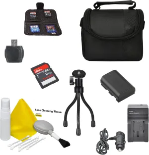 Professional Kit for NB-5L Battery with charger, for Canon PowerShot SX210 IS camera includes: Carrying bag - Table Top Tripod - SD Card Bundle - Camera Cleaning Supplies.