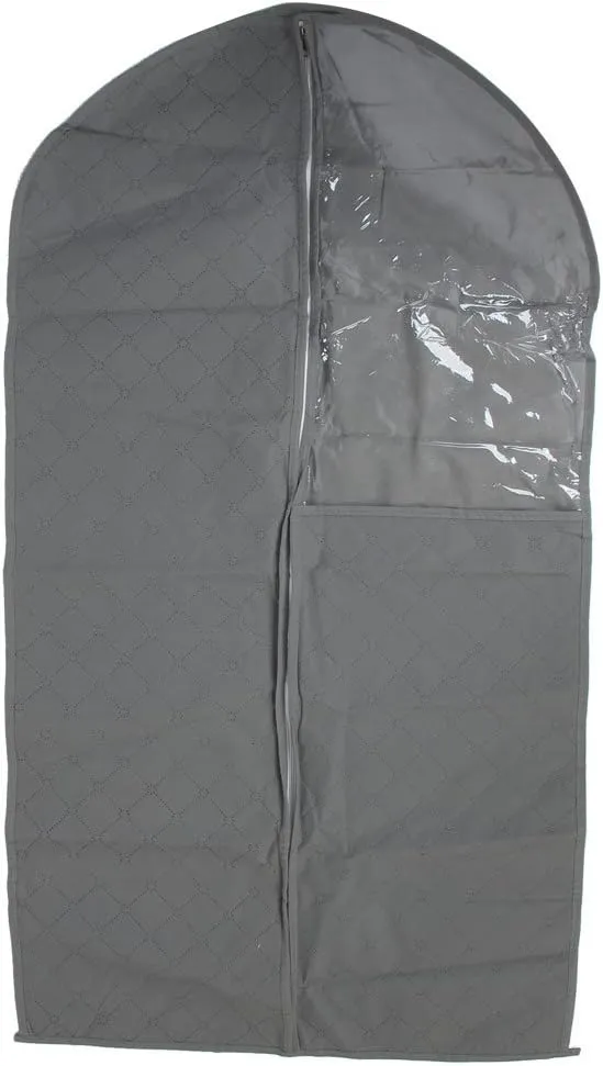 Qtqgoitem Travel Zip Coat Suit Dress Garment Storage Bag 43" Length (Model: aed a52 b33 fac ce1)