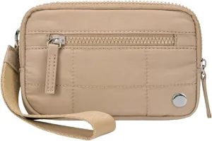 Quilted Wristlet Purse for Women Wallet with 3 Zipper Purse for Credit Card Holder Wristlet Zip Mini Pouch Wallet (D)