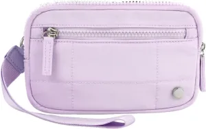 Quilted Wristlet Purse for Women Wallet with 3 Zipper Purse for Credit Card Holder Wristlet Zip Mini Pouch Wallet (F)