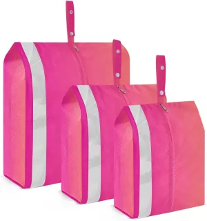 Red Dark Pink Gradient Packing Cubes for Suitcases 3 Set Compression Lightweight Luggage Packing Organizers for Carry on Suitcase Travel Accessories Luggage Organizer Bags Set