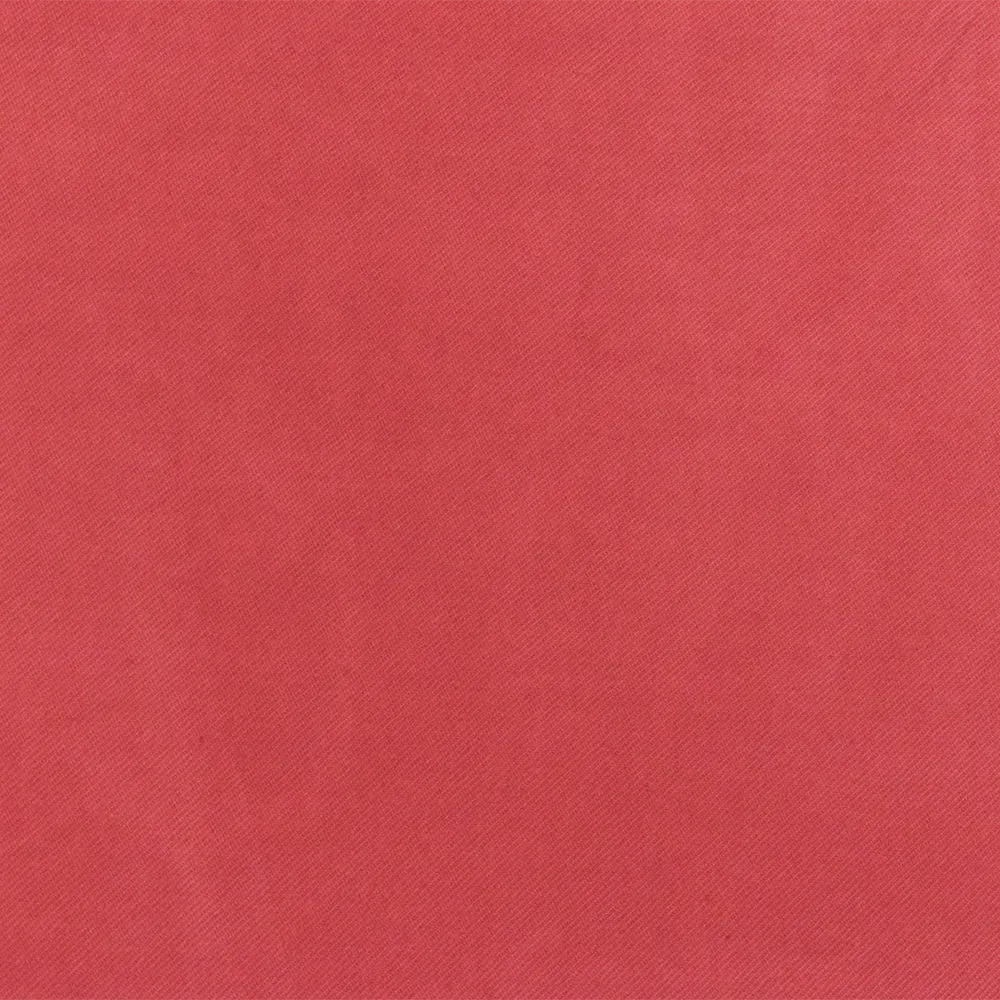 Red Famous Designer Rayon-Poly Sand washed Twill Fabric