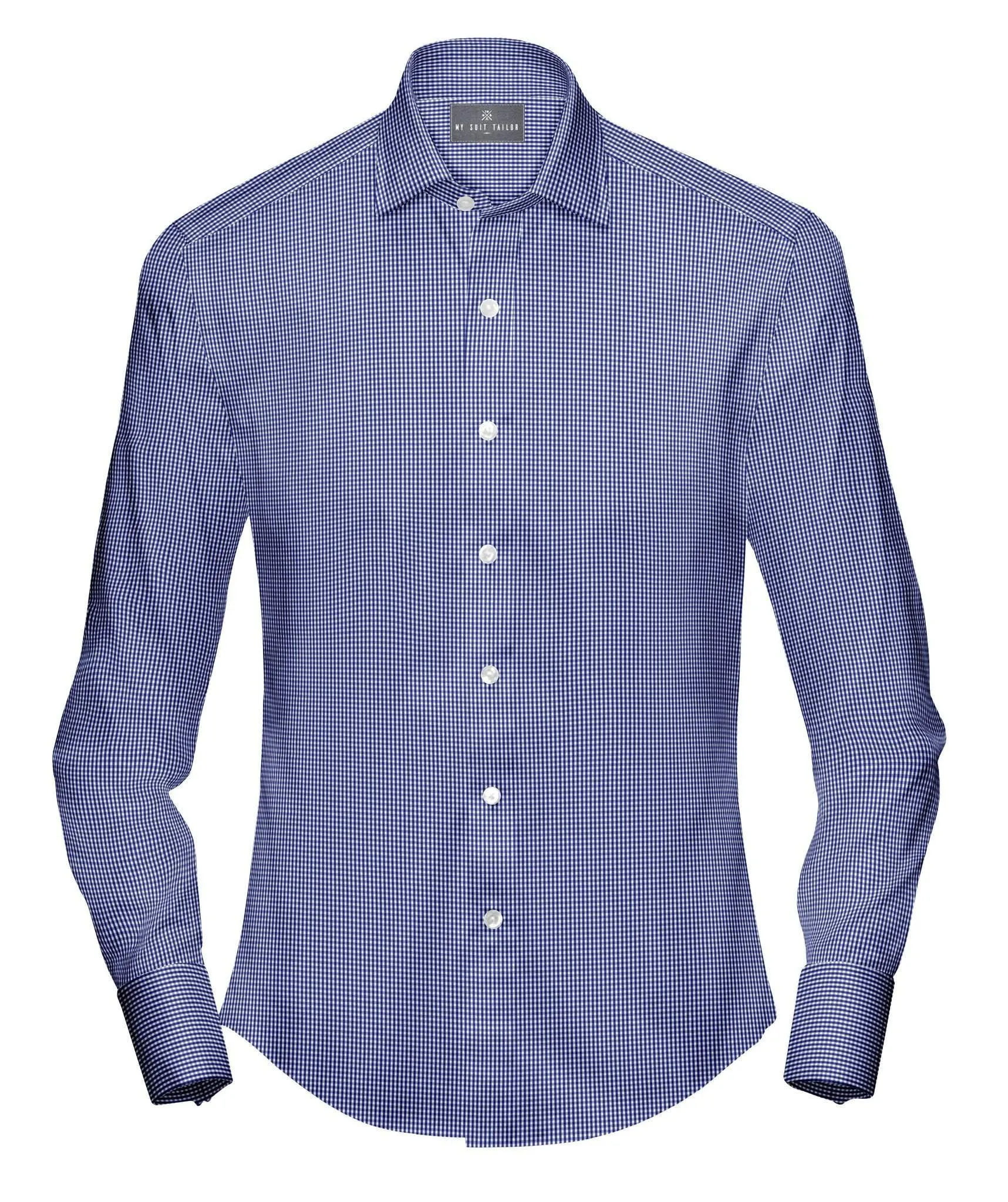 Royal Blue Mini Gingham Shirt