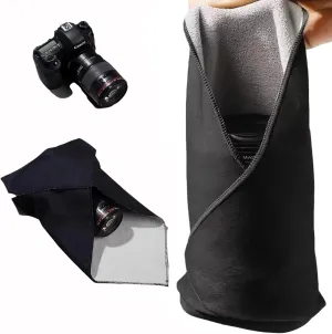 Self-Adhesive Camera Lens Wrap  Anti-Scratch Protective Cloth, Camera Wrap Lens pouche for DSLR, Phone, Laptop, and Accessories  21.65x21.65 inch Large, Multictional Capacity Magic Wrap