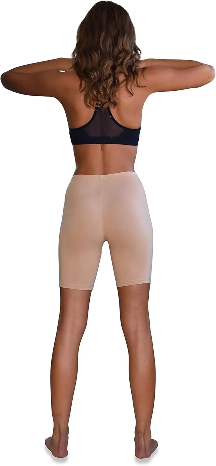 Sexy Basics Women's Cotton Stretch Active Slip Shorts | 3 Pack & 6 Pack Boy Short Boxer Briefs