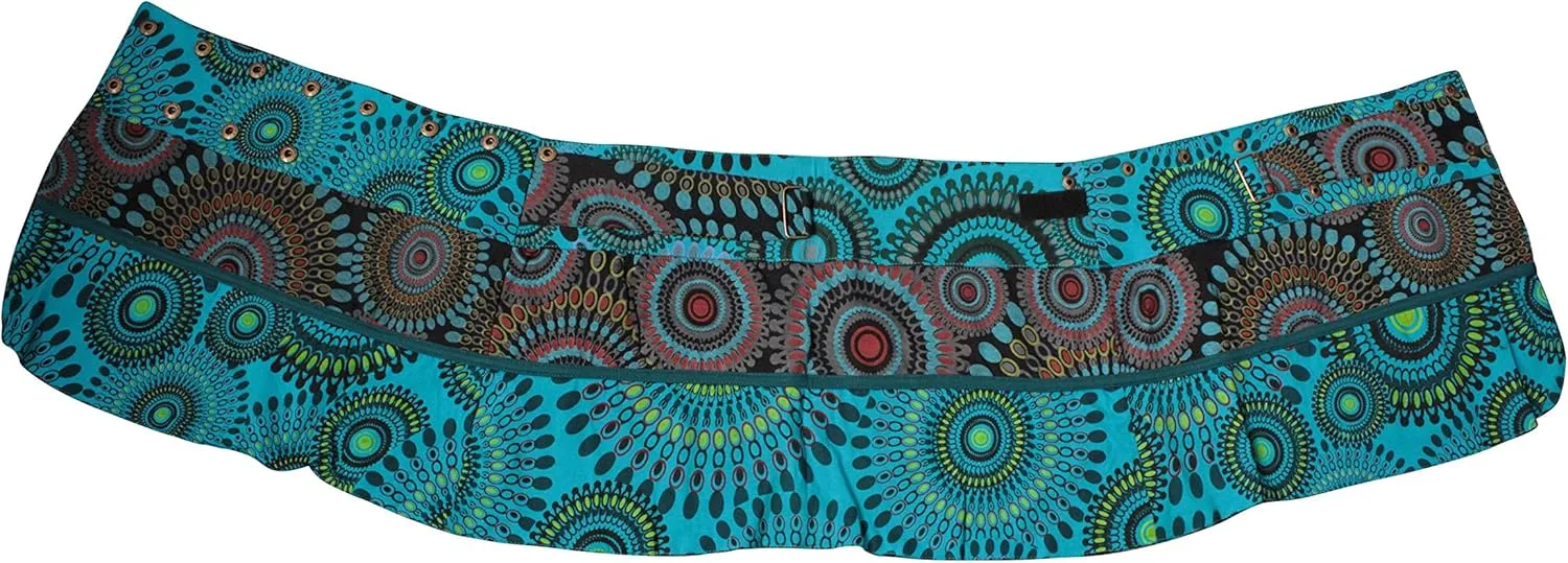 Shopoholic Fashion Womens Reversible Both Side Wrap Round Hippy Popper Skirt