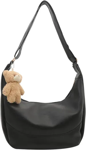 shoulder handbag,Large Capacity Shoulder Bag for Work Outdoor and Travel PU Leather Crossbdoy Purse Sling Bag