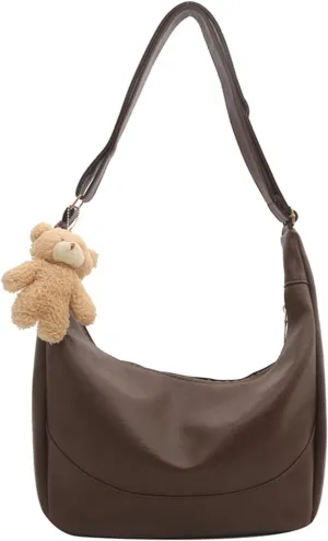 shoulder handbag,Large Capacity Shoulder Bag for Work Outdoor and Travel PU Leather Crossbdoy Purse Sling Bag