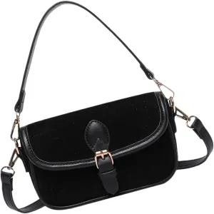 Shoulder HandbagWomen Vintage Faux Sueded Leather Small Crossbody Bag with Adjustable Strap Top Handle Shoulder Handbag Satchel Purse