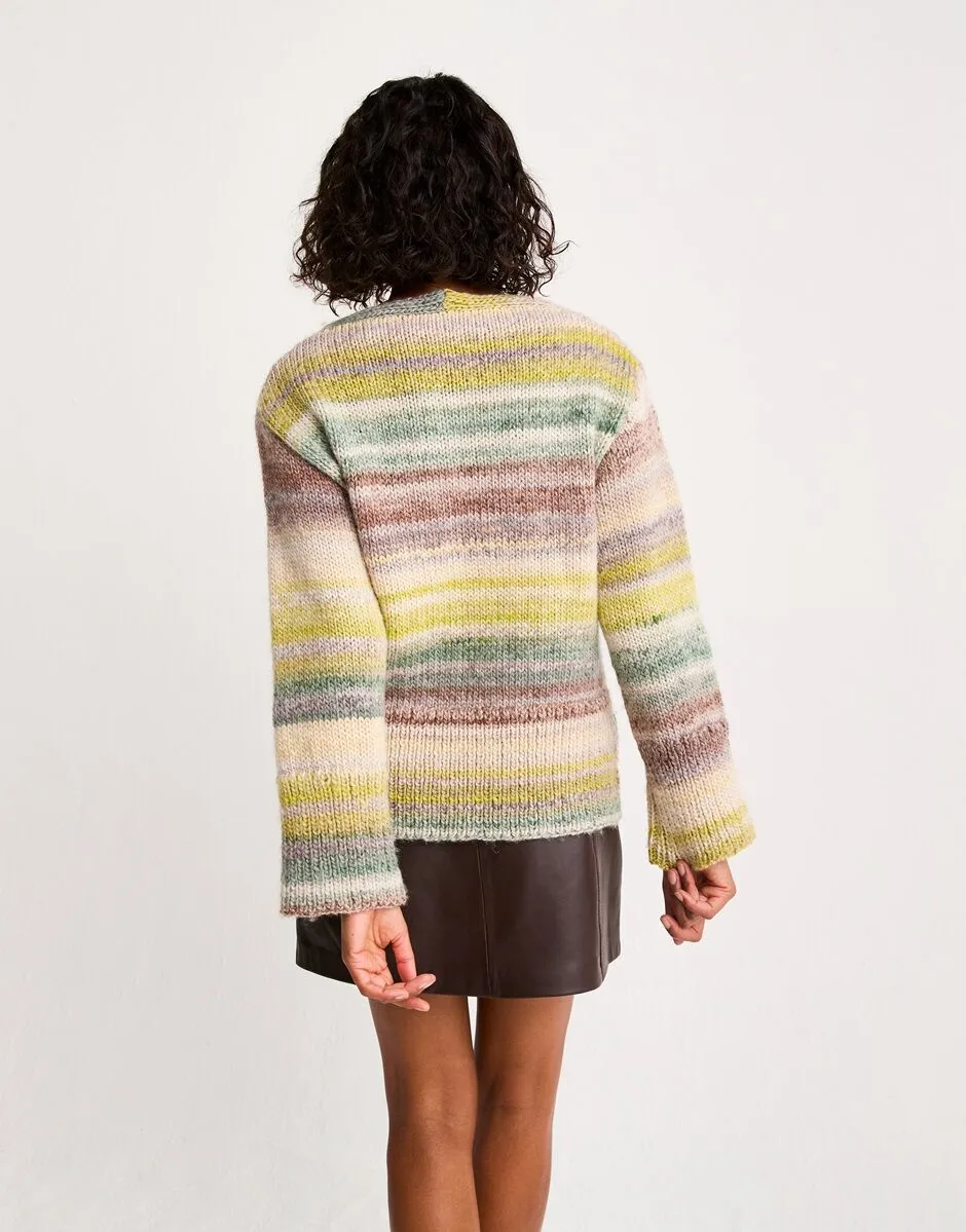 Sirdar SET-IN STONE SWEATER KNITTING PATTERN IN JEWELSPUN WITH WOOL CHUNKY 10805