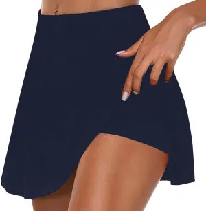 Skorts for Woman Summer Sports Yoga Running Skirts High Waist Workout Golf Skirt Quick Dry Athletic Tennis Skirt