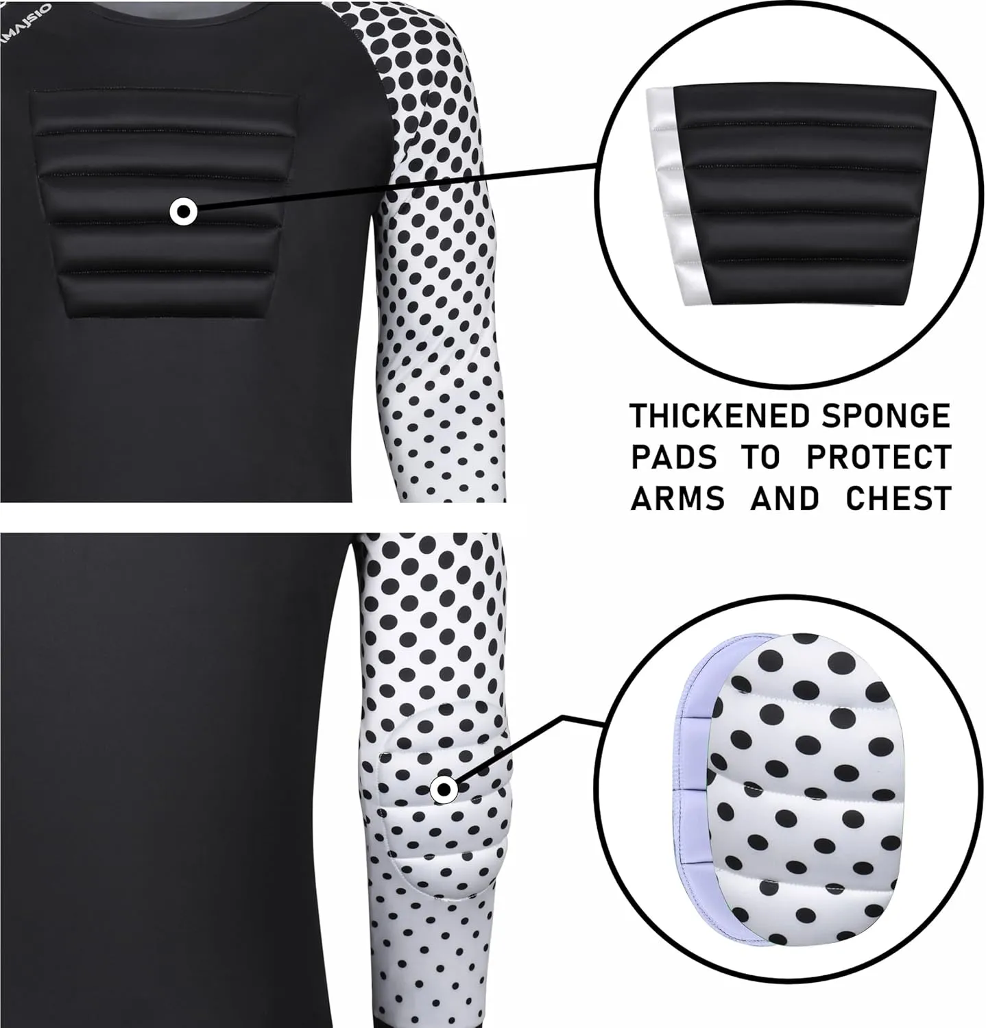 Soccer Goalie Jersey Youth - Elbow & Chest Padded Youth Soccer Goalie Jersey - Adult Football Goalkeeper Shirt