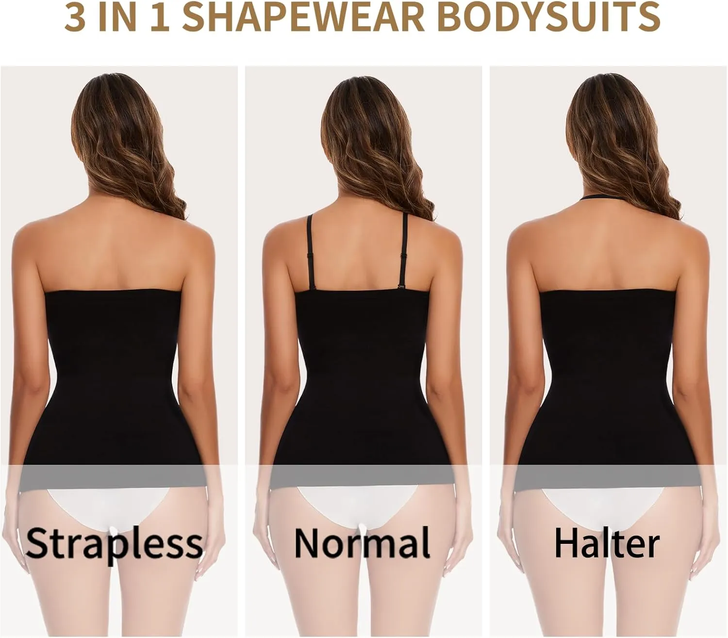 Strapless Shapewear Tank Tops for Women Shapewear Cami Tummy control Slimming Camisole