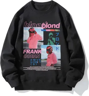 Sweatshirt For Men Lightweight Long Sleeve Crew Neck Couples Sweater Hooded Unisex Loose Pullover Shirt