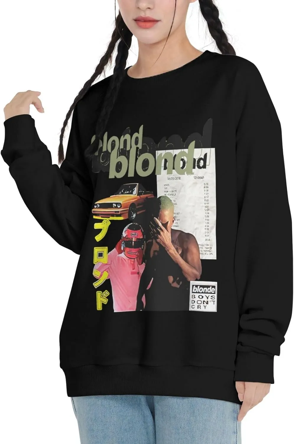 Sweatshirt For Men Lightweight Long Sleeve Crew Neck Couples Sweater Hooded Unisex Loose Pullover Shirt
