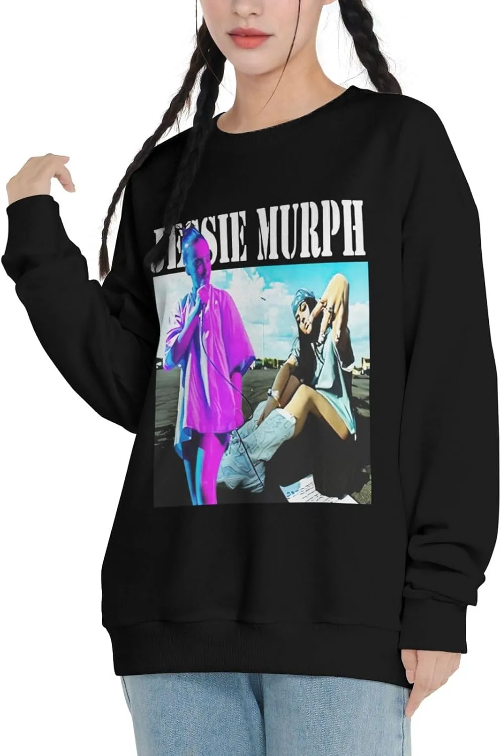 Sweatshirt For Men Lightweight Long Sleeve Crew Neck Couples Sweater Hooded Unisex Loose Pullover Shirt