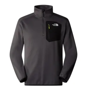 The North Face Mens Pullover Crest ¼ Zip Anthracite Grey/Black