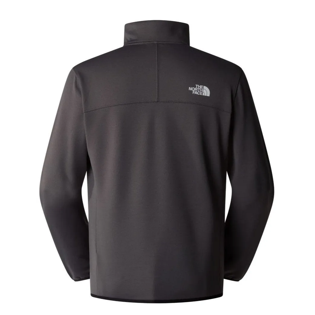 The North Face Mens Pullover Crest ¼ Zip Anthracite Grey/Black