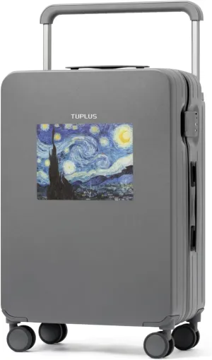 TUPLUS Suitcase Lightweight Luggage Hard Shell Suitcase with 4 Spinner Wheels Hold Check in Travel Case, Impression Series