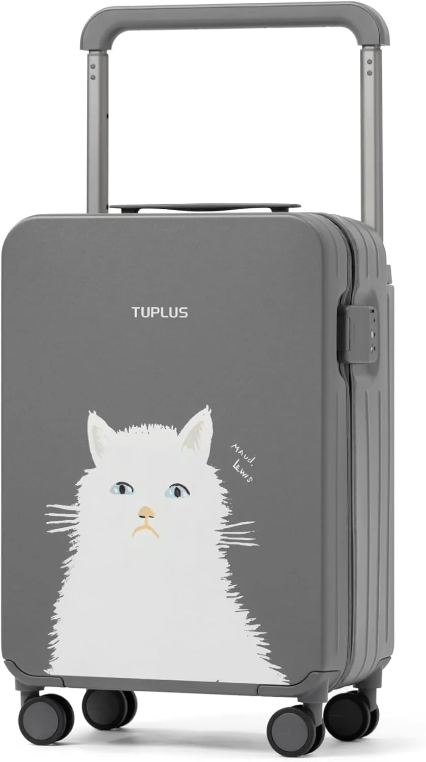 TUPLUS Suitcase Lightweight Luggage Hard Shell Suitcase with 4 Spinner Wheels Hold Check in Travel Case, Impression Series
