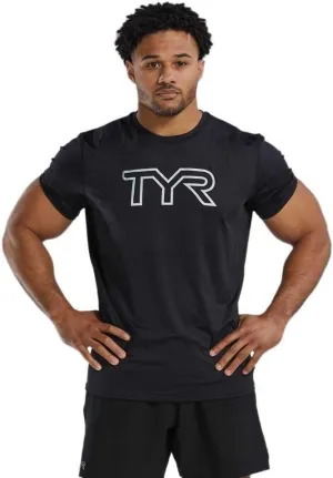 TYR Men's Athletic Performance Workout Airtec Short Sleeve Tee