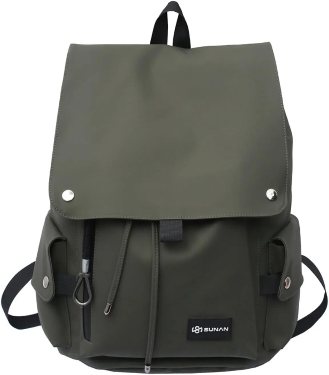 Vintage Backpack Fit 15.6 Inch Laptop Cool Retro Book Bag Japanese Techwear Alt Emo Backpack Goth Punk Rucksack (One Size,Army Green)