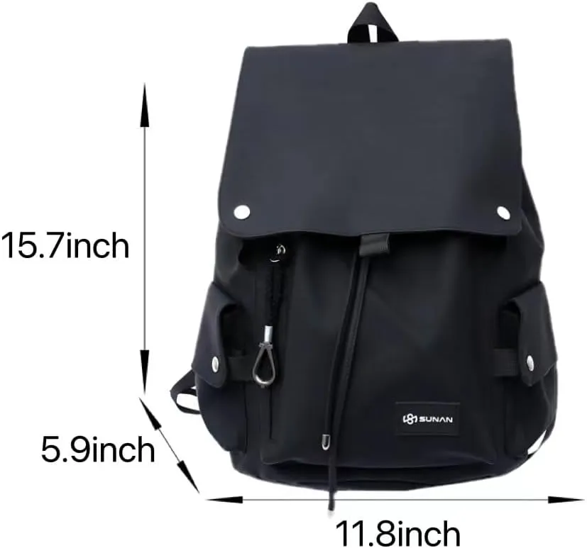Vintage Backpack Fit 15.6 Inch Laptop Cool Retro Book Bag Japanese Techwear Alt Emo Backpack Goth Punk Rucksack (One Size,Army Green)