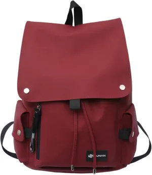 Vintage Backpack Fit 15.6 Inch Laptop Cool Retro Book Bag Japanese Techwear Alt Emo Backpack Goth Punk Rucksack (One Size,Red)