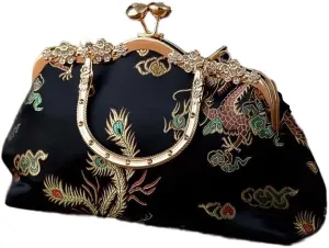 Vintage Embroidered Frame Bag
