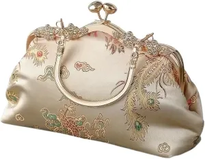 Vintage Embroidered Frame Bag