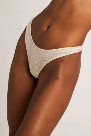 Whipped Dipped Thong in Sand