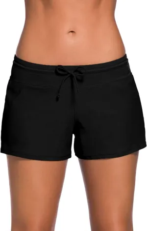 WILLBOND Women Swimsuit Shorts Tankini Swim Briefs Plus Size Bottom Boardshort Summer Swimwear Beach Trunks