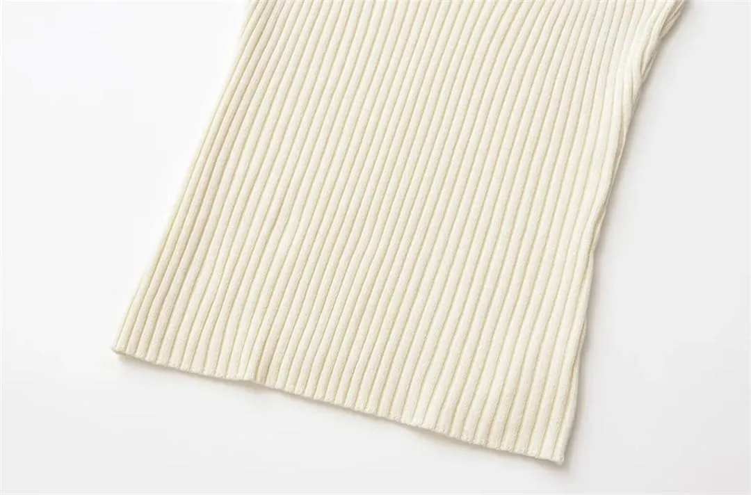 Women Ribbed Knit Tank Tops V Neck Thin Straps Camisole