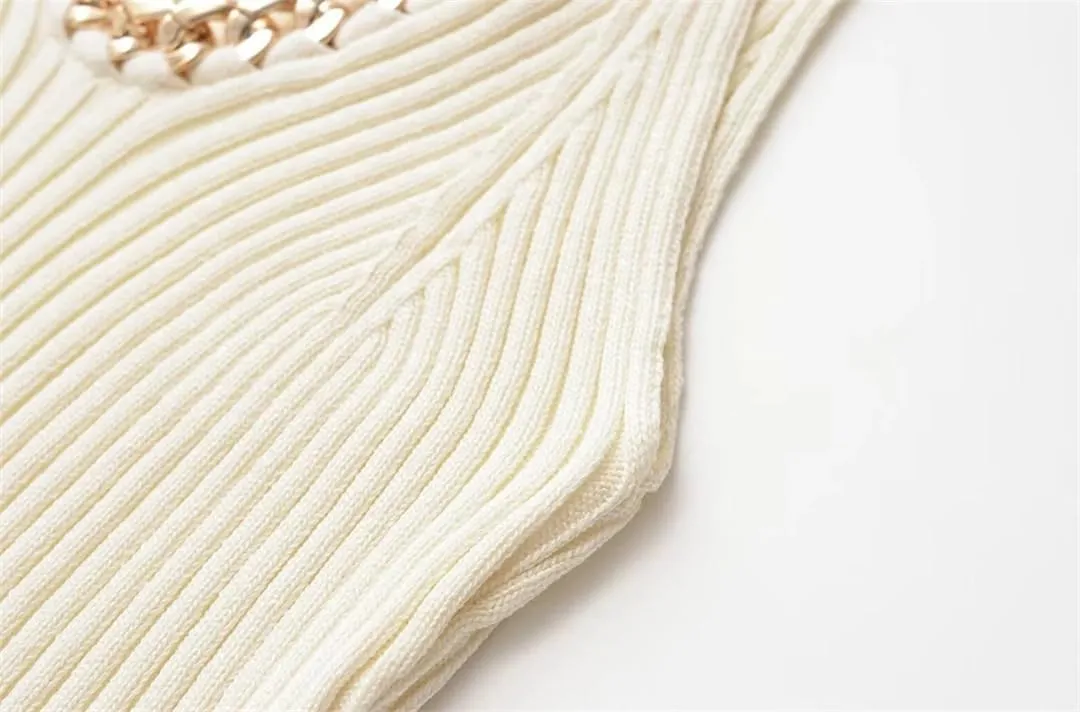 Women Ribbed Knit Tank Tops V Neck Thin Straps Camisole