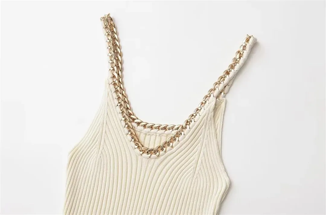 Women Ribbed Knit Tank Tops V Neck Thin Straps Camisole