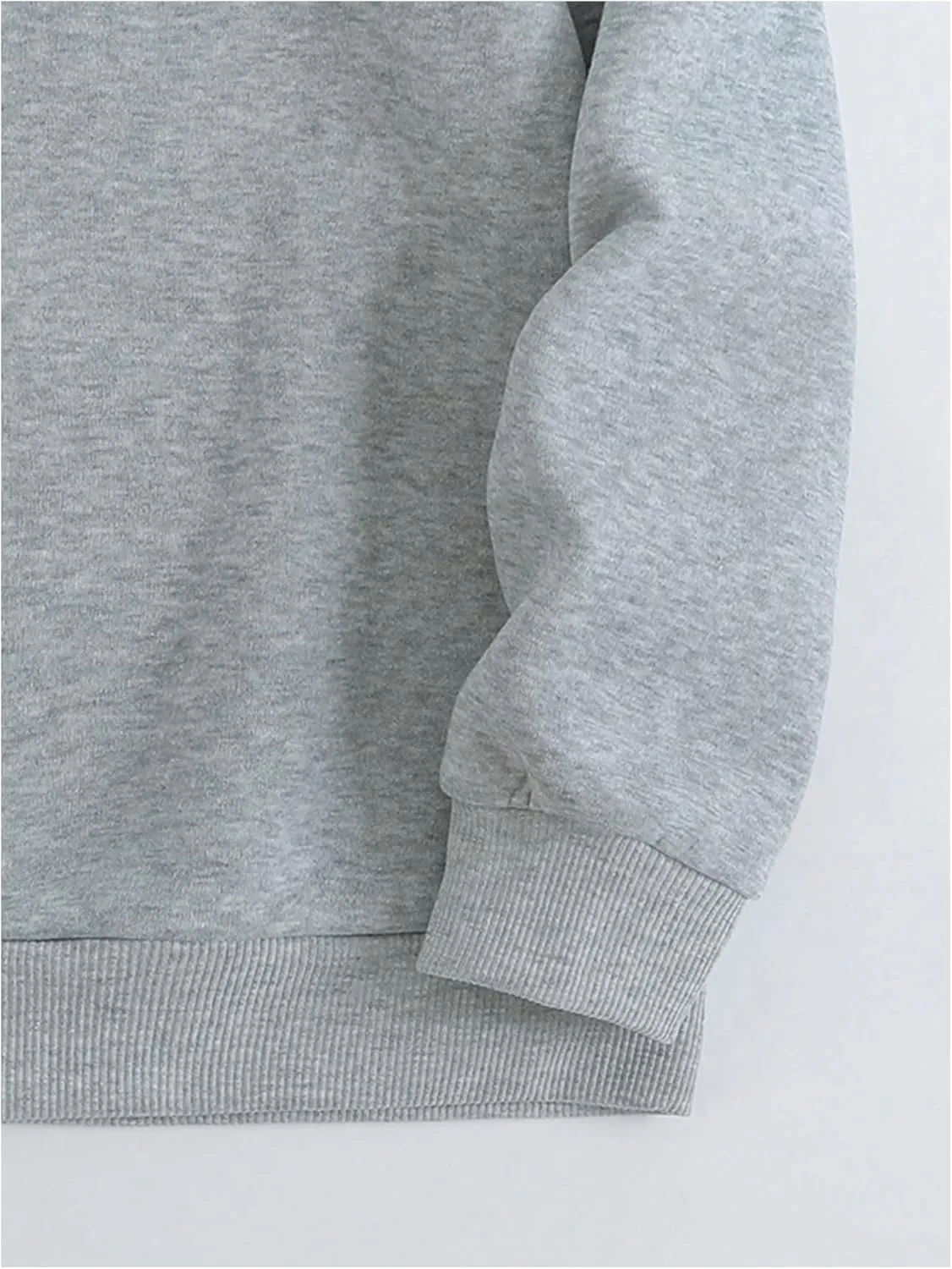 Women's Letter Graphic Crewneck Sweatshirts Long Sleeve Drop Shoulder Pullover Tops