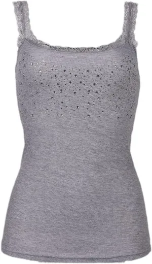 Women's Rhinestone Sequin Lace Sling Tank Top Slim Vest Casual Sexy Loose Solid Camisole