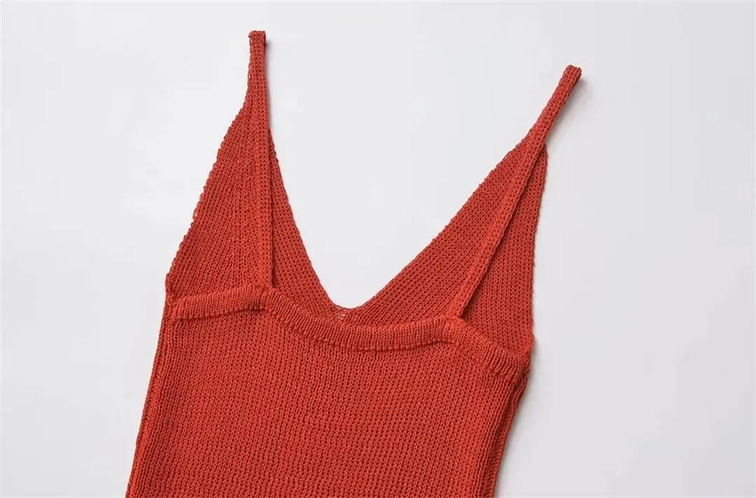Women's Solid Fitted Basic Knit Tank Tops V Neck Thin Straps Camisole