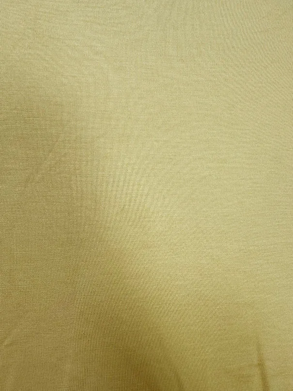 Yellow Solid Rayon Spandex Jersey Knit Fabric