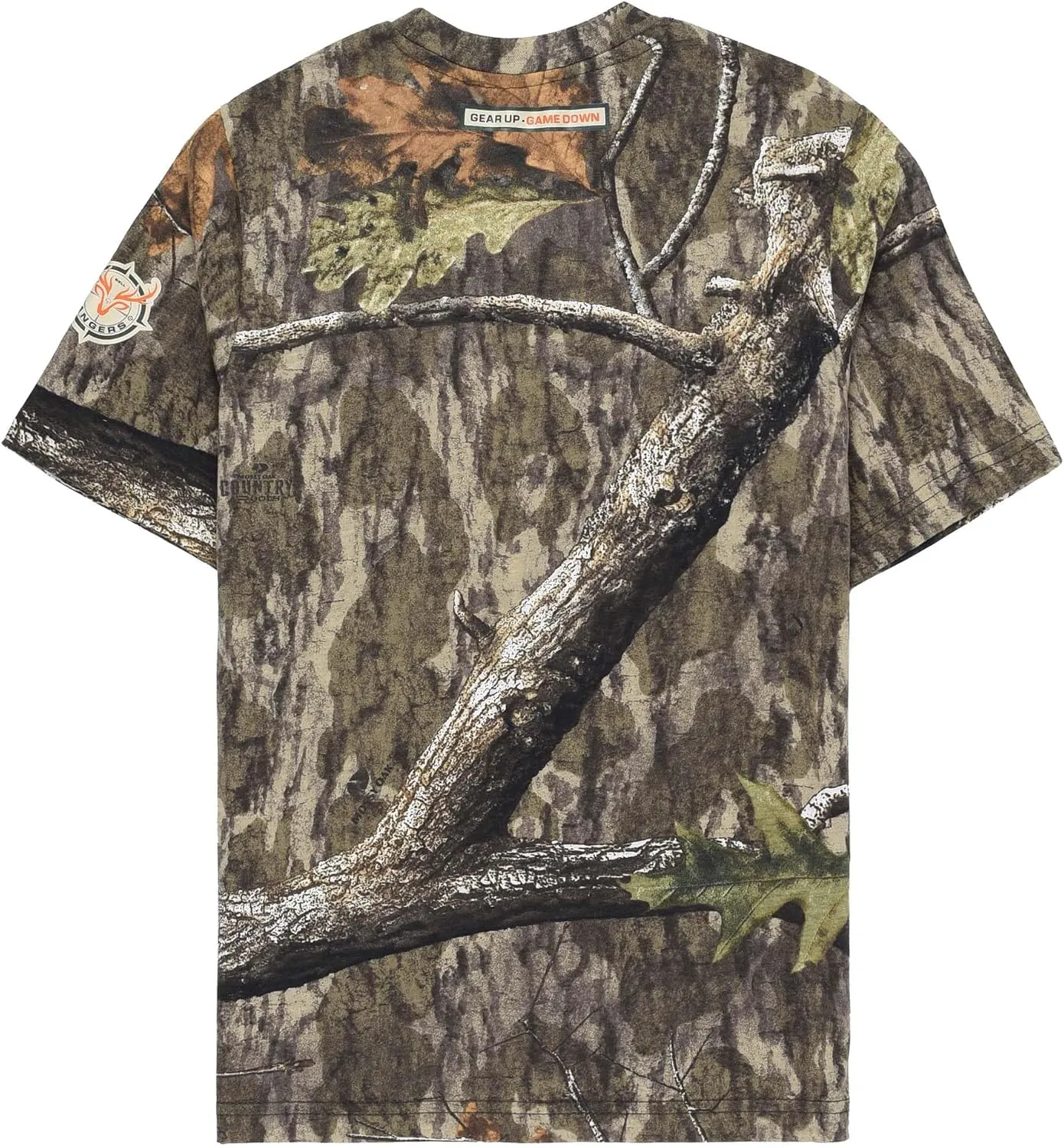 Youth Camouflage Short Sleeve Crewneck Shirt for Boys and Girls
