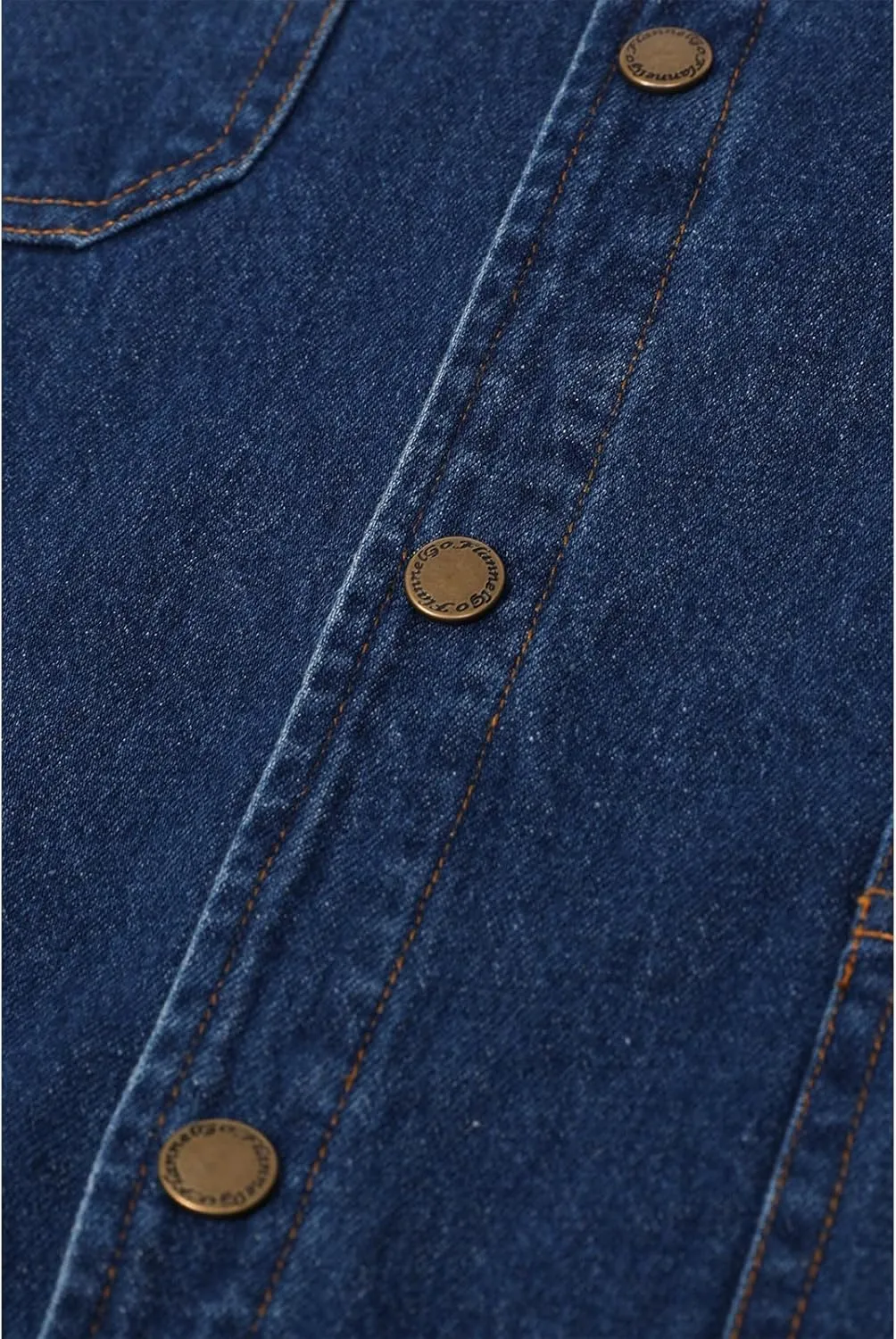 ZENTHACE Men's Flannel Lined Denim Washed Work Shirt Jacket, Fall Winter Utility Jean Shacket