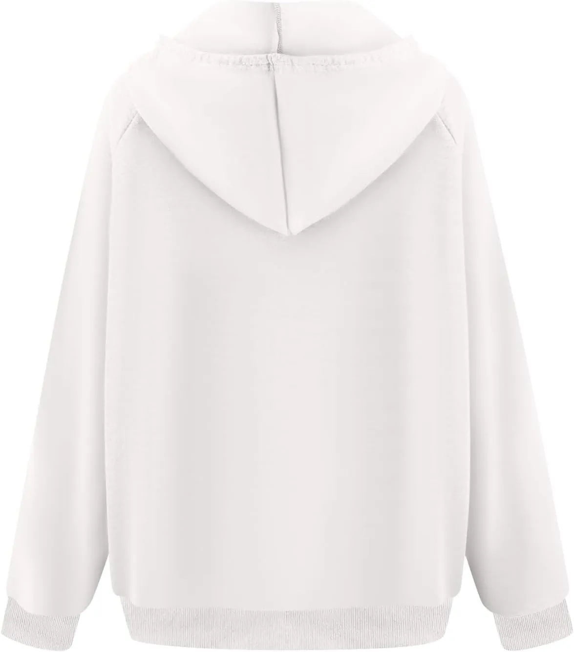 Zip Up Hoodie Women Y2K Comfy Long Sleeve Fleece Quarter Zip Pullover Preppy Cute Oversized Sweatshirt with Pockets